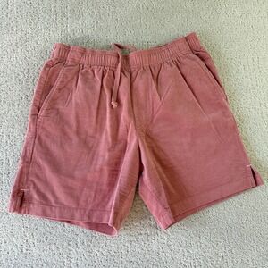 Goodlife Corduroy Shorts Pink Elastic Waist Drawstring Size M 6" Inseam $98